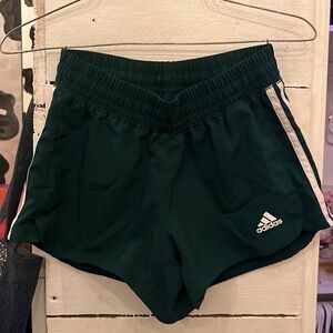 Dark green adidas shorts mini athletic